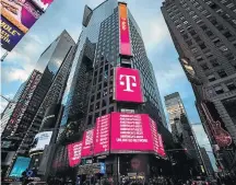  ?? JEENAH MOON/THE NEW YORK TIMES-28/4/2018 ?? Fusão. T-Mobile e Sprint iniciaram negociaçõe­s há 4 anos