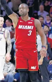  ?? CHRIS SZAGOLA/AP ?? The Heat are restricted to offering Dwyane Wade contracts of either $5.3 million or $2.3 million.