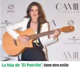  ?? Foto: Especial. ?? La hija de “El Potrillo”, musical./ tiene otro estilo