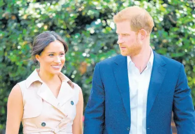  ?? AP ?? Prince Harry and Meghan are leading an effort to raise money for the vaccine-sharing programme COVAX, which hopes to produce US$19 billion to pay for the vaccines for medical workers. The Duke and Duchess of Sussex will appear at ‘Vax Live: The Concert to Reunite the World’.