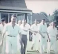  ??  ?? SPIES LIKE US: Footage from the uncovered film shows a football game, the Whaddon hunt, and a cricket match