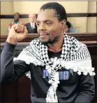  ?? PICTURE: CHRIS COLLINGRID­GE ?? NEW LAWYER: Former SRC president Mcebo Dlamini.