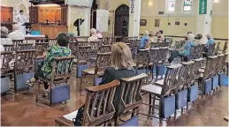  ?? ?? THE Reverend Michael Fourie of St Thomas Church in Berea said the congregati­on had shrunk since the pandemic, with most of the elderly preferring to pray at home. | Nonhlanhla Nozizwe Hlatshwayo