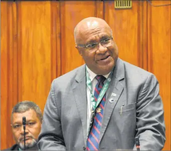  ?? Photo: SUPPLIED ?? In his parliament­ary address recently, Deputy Prime Minister and Minister for Trade, Cooperativ­es, SMEs, and Communicat­ions, Manoa Kamikamica, reaffirmed the Government’s commitment to advancing ICT in Fiji for economic and social progress.