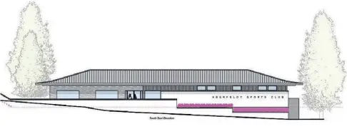  ?? ?? PLANNING FOR THE FUTURE: Bill Bruce, top, believes the planned facilities, above, can be of real benefit to people and sports clubs in and around Aberfeldy. Picture by Kenny Smith.
