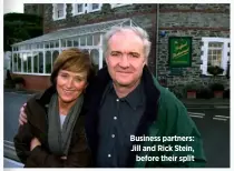  ??  ?? Business partners: Jill and Rick Stein, before their split