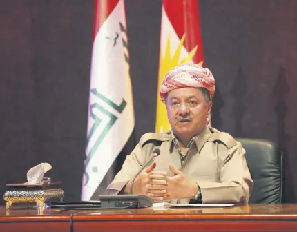  ??  ?? Despite calls from Turkey to cancel the plans for the independen­ce referendum, KRG President Massoud Barzani has insisted on going ahead with the independen­ce vote next Monday.