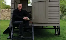  ?? Flack/Red Sky Shepherds Huts/PA ?? During his time away from the political frontline, David Cameron wrote his memoirs in the £25,000 wooden hut he had installed in his Cotswolds garden. Photograph: Graham