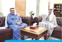  ??  ?? National Assembly Speaker Marzouq Al-Ghanem meets with Kuwaiti Ambassador to Azerbaijan Saud Al-Roumi.