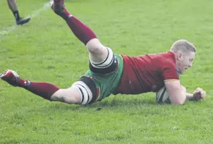  ?? ?? Jonny Cole bagged a brace in Heath’s cup win. Pic: Mike Spencer