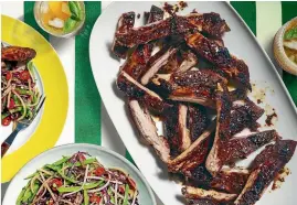  ?? AARON MCLEAN ?? Spice up your ribs with Sichuan spices and pair them with an Asian slaw.