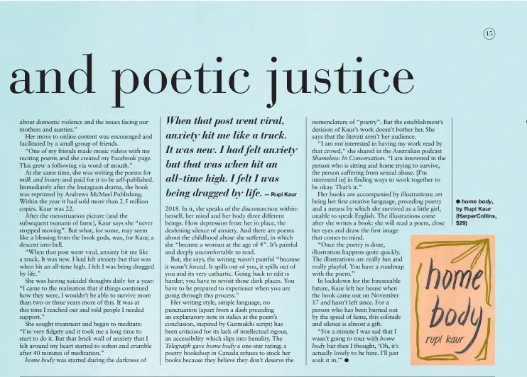 Heartbreak, Freedom And Poetic Justice - PressReader