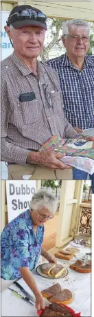  ?? PHOTO: DUBBO PHOTO NEWS ?? Sorting the men from the boys. CWA cake judge Audrey Tremain assesses the men’s cakes.