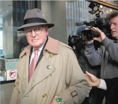  ?? ASHLEE REZIN/SUN-TIMES ?? Ald. Edward M. Burke walks into the Dirksen Federal Courthouse this month.