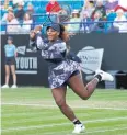  ?? REUTERS ?? Serena Williams in quarter-final action at Eastbourne.