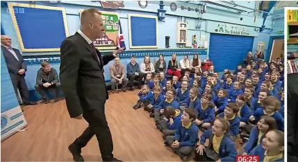  ?? BBC Breakfast ?? Nick Sheeran, the headteache­r at Birkdale Primary School, returned to school for the first time after suffering a cardiac arrest on the last day of term