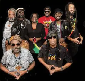  ?? Getty Images ?? The Legendary Wailers, with Junior Marvin in the lower right corner..