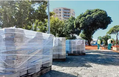  ?? Pedro Marconi ?? Reforma do espaço publico localizado na zona oeste de Londrina começou em março e previsão de entrega é julho