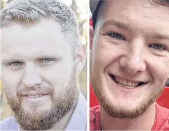  ??  ?? Henry Harder, left, and John Martens were killed in the constructi­on-site collapse in London, Ont. Last Friday on Dec. 11, 2020.