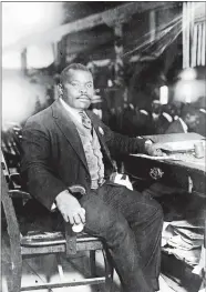  ?? LIBRARY OF CONGRESS ?? Marcus Garvey is shown in 1924.