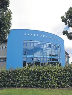  ??  ?? Havelock Europa’s premises in the John Smith Business Park, Kirkcaldy.