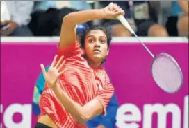  ?? AFP ?? Sindhu beat Akane Yamaguchi for the 8th time in 12 meetings.