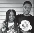  ??  ?? Tavon and his twin sister, Taniyah, at their Northwest Side home on Thursday. They may end up in separate high schools in the fall.