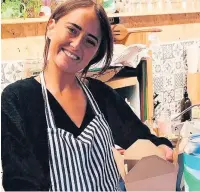  ??  ?? Nadia Wood, owner of Tahina restaurant in Rawtenstal­l