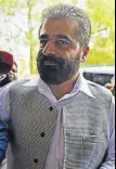  ?? PTI ?? Kashmiri separatist leader Nayeem Khan in New Delhi on Monday.