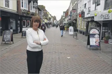  ??  ?? Debbie Barwick of Revivals in St Peter’s Street, Canterbury is unhappy with the decision