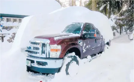  ?? TIM CARTER ?? Only 8 inches of snow was predicted. Do you think I would have been able to get out and get gas if I needed it for my snowblower?