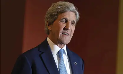  ?? Photograph: Daniel Pockett/Getty Images ?? Former US secretary of state John Kerry: ‘Things are getting worse, not better. And so we have our unlikely allies coming together here.’