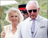 ??  ?? ON TOUR: Charles and Camilla yesterday