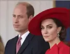  ?? Chris Jackson/Associated Press ?? Prince William and Kate, Princess of Wales.