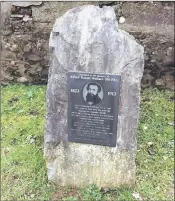  ??  ?? A memorial to Wallace stands in Usk not far from where he was born.