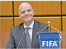 ?? FOTO: PUNZ/APA/DPA ?? Gianni Infantino ist bereits seit viereinhal­b Jahren Präsident des Fußball-Weltverban­des Fifa – und will das noch lange bleiben.