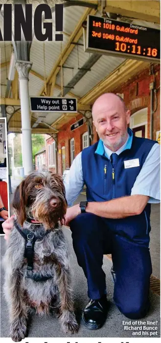  ?? ?? End of the line? Richard Bunce and his pet