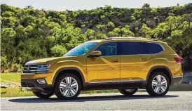  ?? Volkswagen photos ?? The 2018 Volkswagen Atlas is a seven-passenger SUV offering competitiv­e levels of technology and spaciousne­ss combined with hallmark Volkswagen driving dynamics and attention to detail.
