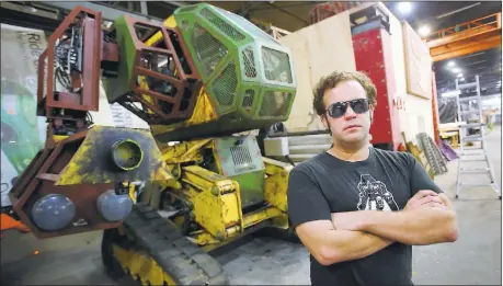  ?? ARIC CRABB/ STAFF PHOTOS ?? MegaBots Inc. co- founder Gui Cavalcanti says he hopes to see a day when robot battles become sport.“People like combat, and people really like high technology,” he says. “This is a perfect blend. We want to make an entertainm­ent spectacle.”