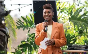  ?? AP PHOTO BY MERIE WEISMILLER WALLACE/HBO ?? This image released by HBO shows Issa Rae in a scene from the fourth season premiere episode of “Insecure.” Nomination­s for the next Emmy Awards will be announced on Tuesday, July 28.