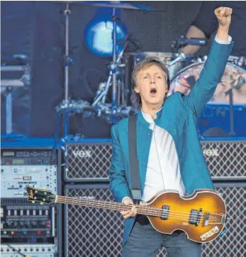  ?? FOTO: SOPHIA KEMBOWSKI ?? Masse oder Klasse, Nostalgie oder Neugier? Für Pop- und Rockstars im Rentenalte­r wie Ex-Beatle Paul McCartney gibt es diverse Spätwerk-Optionen in diesem Jahr.