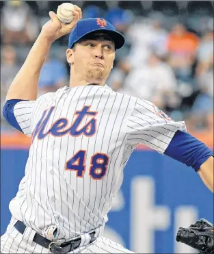  ?? AP PHOTO ?? New York Mets starter Jacob degrom delivers a pitch.