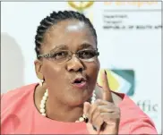  ?? FILE PHOTO: THOBILE MATHONSI ?? Transport Minister Dipuo Peters has fought back on threats to interdict her decision to dissolve the board.