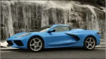  ?? MARC GRASSO — MEDIANEWS GROUP ?? The Chevrolet Corvette convertibl­e is nice to look at and even nicer to drive, with a powerful 6.2-liter V8 direct injection engine with an impressive 495 horsepower and 470 lb.-ft. of torque.