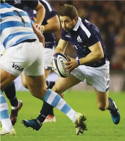  ?? PICTURE: Getty Images ?? Excellent leader: Greig Laidlaw has played himself into Lions contention