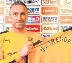  ??  ?? Back home: Allan McGregor has returned to Rangers