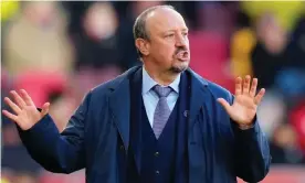  ?? Photograph: Dave Shopland/REX/ShutLiverp­ool ?? ‘You can’t blame the owner for spending a lot of money … because the Premier League rules don’t allow us to do that,’ said Rafael Benítez.