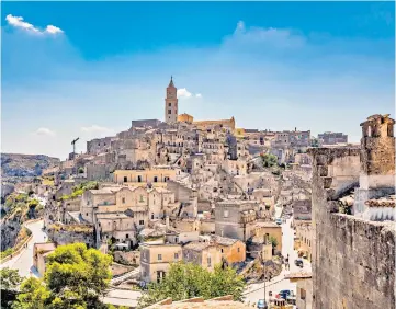  ?? ?? City of rock: with buildings carved out of limestone, Matera is a magical sight