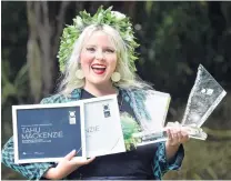  ?? PHOTOS: PETER MCINTOSH ?? Much to celebrate . . . Dunedin resident Tahu Mackenzie who won Otago Person of the Year and Educator of the Year awards at the inaugural Otago Hall of Fame awards at the weekend.