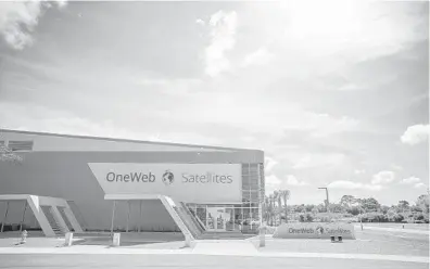  ?? ONEWEB/COURTESY ?? OneWeb’s new factory outside Kennedy Space Center may signal a transforma­tion for the area, which has historical­ly only been a launch site.